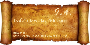 Ivánkovits Adrienn névjegykártya